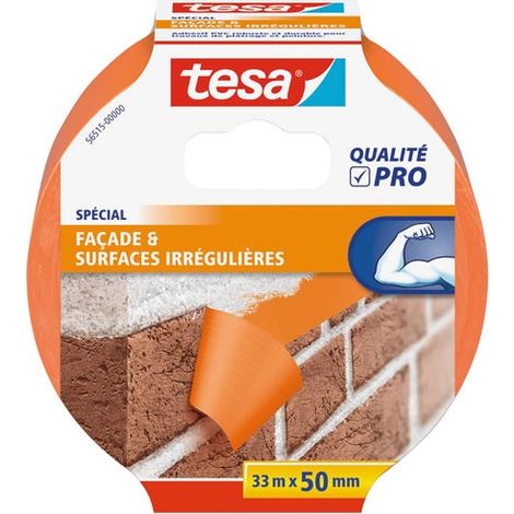 TESA - Masquer pvc orange batiment 33m x 50mm