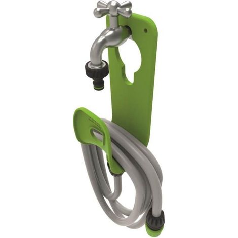 Portatubo rubinetto da muro gf sella in plastica colore verde