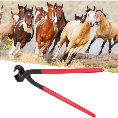 Pince à sabots en acier de 40 cm (16 pouces) pour le ferrage et le nettoyage des clous de chevaux (1/5)