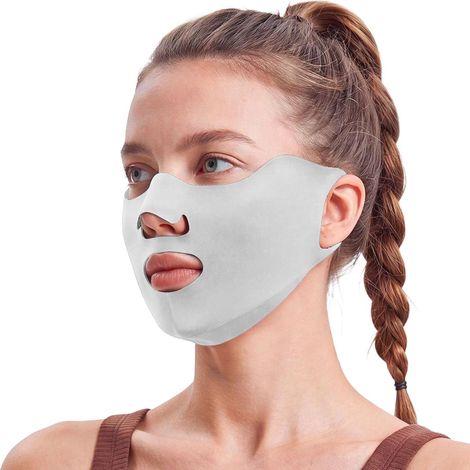 Cache-visage De Protection Solaire Équipement de protection solaire Couvre-Visage Respirant Idéal Pour Travail Extérieur, Plage, Parc, , Marche, Randonnée, Pêc (1/5)