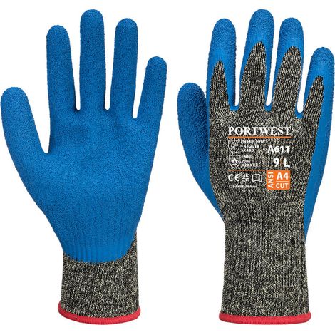 Gant Anticoupures Aramide Latex Hr Farbe: Schwarz/Blau Größe XXXL - Portwest