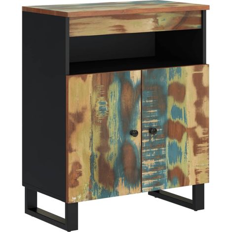 Aparador con 2 puertas de madera maciza reciclada 60x33x75 cm vidaXL (1/5)