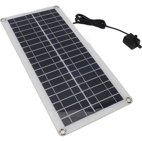 Kit de pompe à eau solaire pour fontaine, écologique et économe en énergie, panneau solaire polycristallin DC12V 50W, pompe à eau pour bassin de jardin. (1/5)
