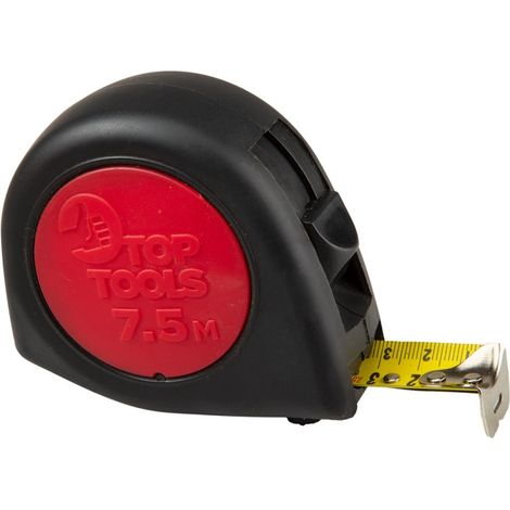 Ruban à mesurer en acier 7,5 m x 25 mm (1/2)