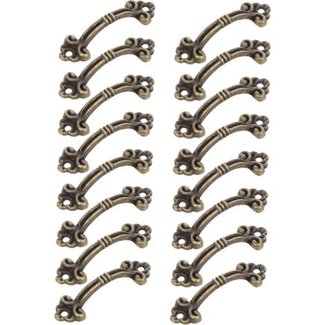 Boutons de meubles vintage et poignées de tiroir anciennes, design en métal durable pour armoires, placards et meubles (1/5)