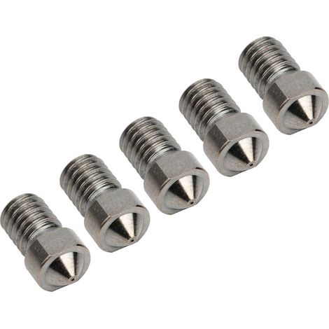 Stück gehärtete Stahldüsen für 3D-Drucker, extrem hartes Zubehör, 0,2 mm (1/5)