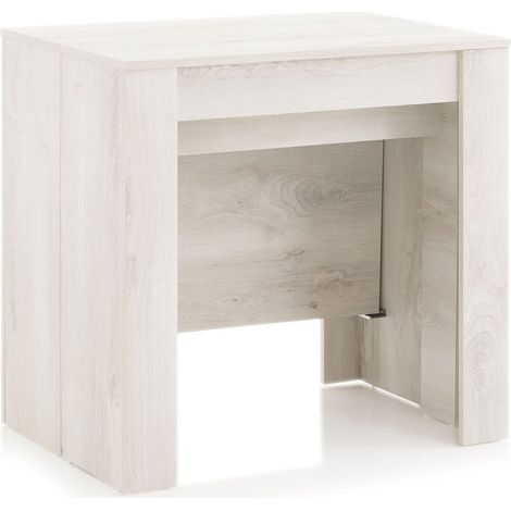 Consolle Allungabile 54/252x78,5x78 cm in Melamina Pino Bianco (1/5)
