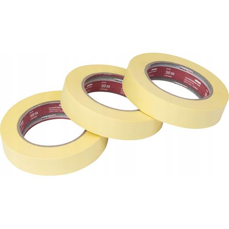 Ruban de masquage Conmetall 25 x 50 m, lot de 3
