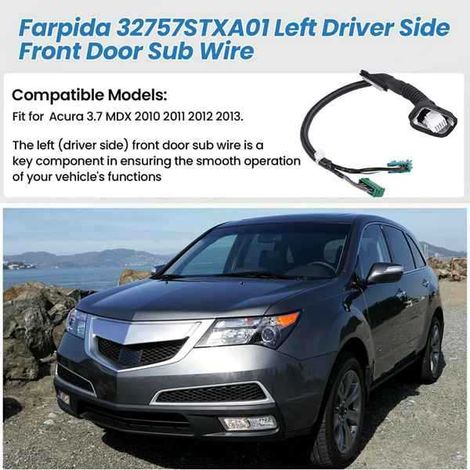 Color: Black Material: ABS 32757STXA01 Suitable for the wiring harness of the front car door. (1/5)