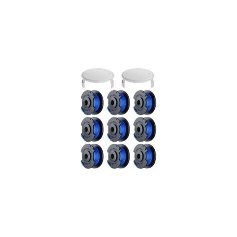 11 Pack Bobine Fil Coupe Bordure remplacements pour Ryobi One + AC14RL3A 18v 24v 40v Coupe Bordures, Bobine Ø 1,6mm, Longueur 30,17m (9 Bobine Fil Coupe Bordure,2 Couvercle) (1/5)