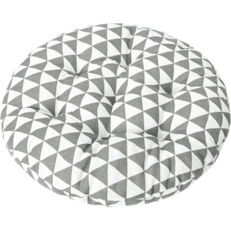 Coussin de chaise de bistrot rond de 15 pouces, coussin de siège décoratif d'intérieur et d'extérieur, coussin de chaise doux et épais pour terrasse de jardin de bureau à domicil (1/4)