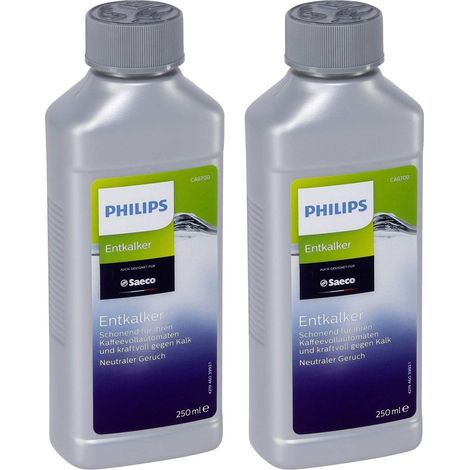 Lot de 2 détartrants 250ml – Pour cafetières SAECO – Élimination du calcaire – Formule concentrée pour un entretien optimal