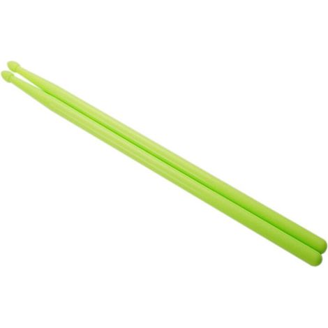 Batería y baquetas, kit de batería de nailon con luces para principiantes, baquetas de nailon [verdes]