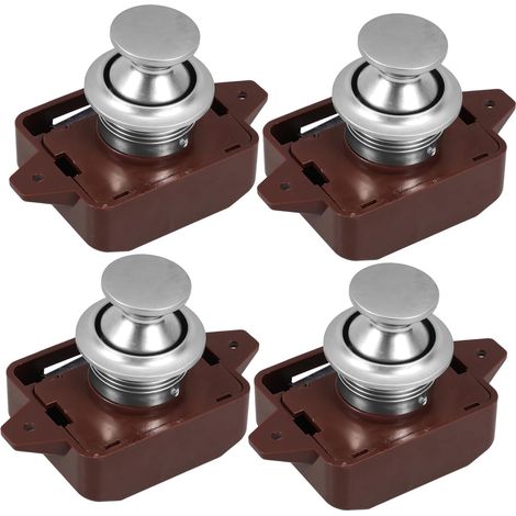 Mikikit Lot de 4 verrous à bouton, car, remorques, camping (1/5)