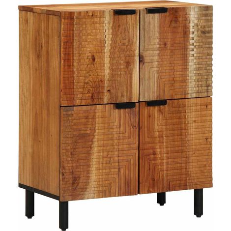 Sideboard with Shelf Brown 60 x 33 x 75 cm Solid Acacia wood vidaXL (1/5)