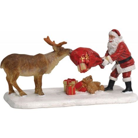 BABBO NATALE CON RENNA - REINDEER TEASING SANTA