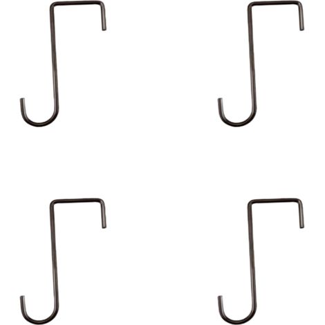 Pack de 4 crochets métalliques pour clôture, jardinière de balcon et plantes (1/3)