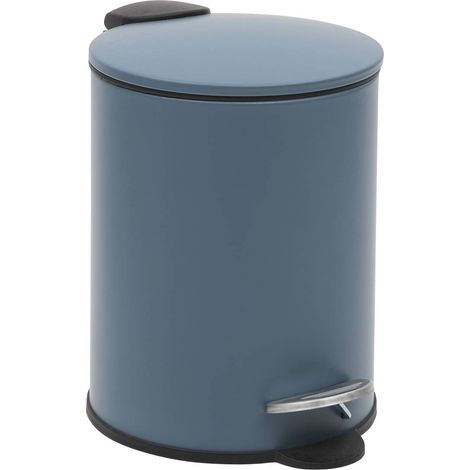 Cubo de basura colorama redondo de 2,7 l, azul - 5five (1/5)