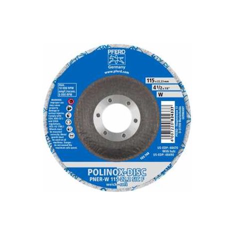 Polinox Kompaktschleifdisc PNER (Schleifscheibe) - Ø 115mm, RPM: 10.000 (1/5)