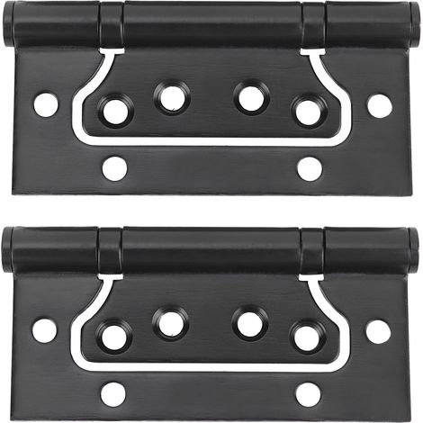 Charnière de porte en acier inoxydable 304, paumelle cachée noire, quincaillerie pour meuble et accessoire d'armoire (1/5)