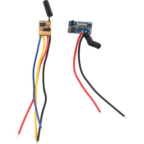 Télécommande miniature 3.7V-6V avec module émetteur-récepteur micro et relais basse consommation (1/5)