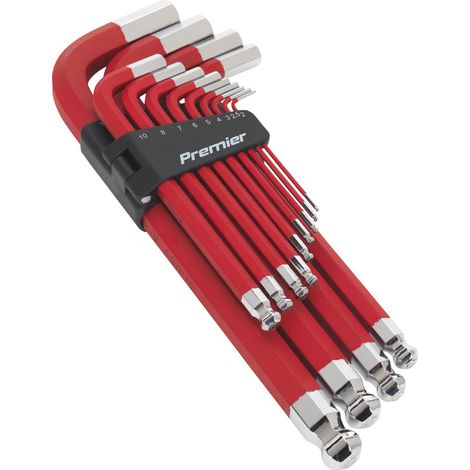 Sealey Premier Jumbo Anti-Slip Ball-End Hex Key Set 13pc AK7187 (1/5)