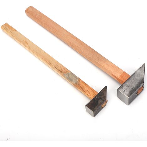 Lot de 2 marteaux en fer à manche en bois pour la fabrication et la réparation de bijoux (1/5)