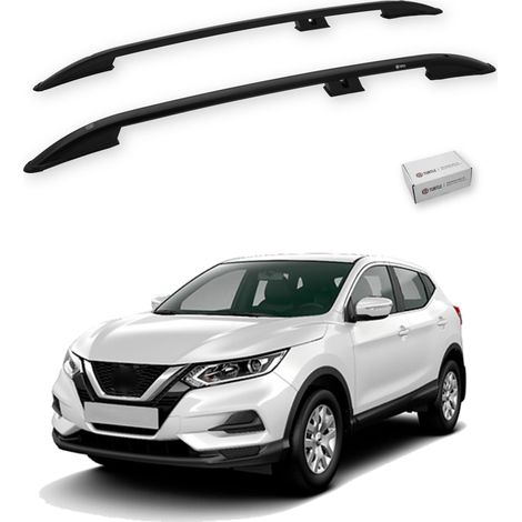 TURTLE kompatibel mit Nissan Qashqai (J11) 2014-2020 Dachreling Crown Schwarz (1/5)