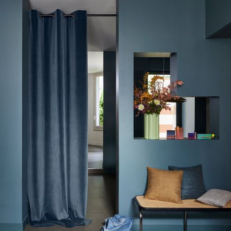 Rideau en Velours mat au tissage dense MATIA (1/3)