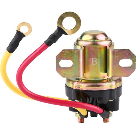 Relais de démarreur 12-24V, solénoïde universel compatible véhicules domestiques et importés. (1/5)