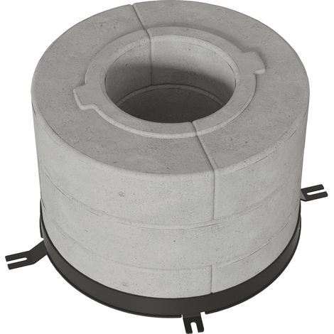 Satz Betonsammelscheiben 6 Stk. 3 Schichten für Kaminöfen TORA/M (1/4)