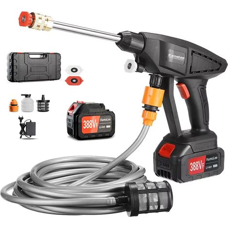 Pistolet pulvérisateur électrique haute pression, outil de nettoyage sous pression, outil d'arrosage de jardin, pulvérisateur d'arrosage, modes de pulvérisation multiples, idéal pour des pelouses (1 b
