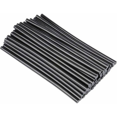 40pcs bâtons colle chaude – 11mmx270mm séchage rapide – pour bricolage, artisanat et réparation – Noir (1/4)