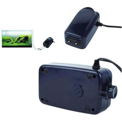 Pompa esterna acquario ossigenatore acqua ricircolo movimento 2X 4.5L/MIN DN-848