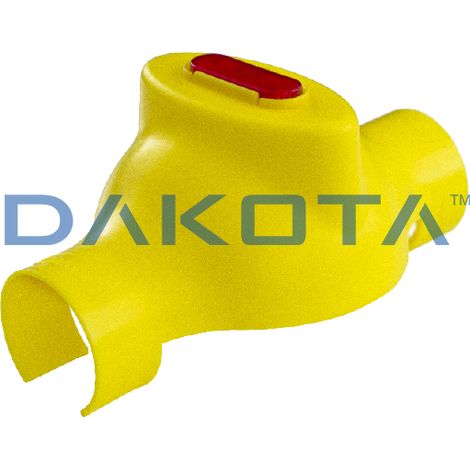 Coprimorsetto in pp polipropilene, colore giallo