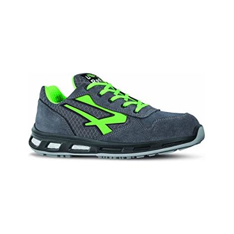 U-Power – Chaussure de sécurité basse S1P SRC ESD – Tige en nylon respirant et cuir croûte velours – Semelle anti-perforation textile – Technologie Infinergy