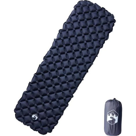 Matelas de camping gonflable, une place, gris, 190 x 58 x 6 cm (1/5)
