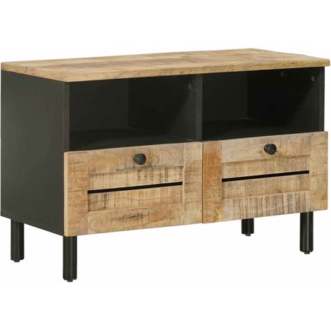 Storage Cabinets Natural 70 x 33 x 46 cm Solid Mango Wood vidaXL (1/5)