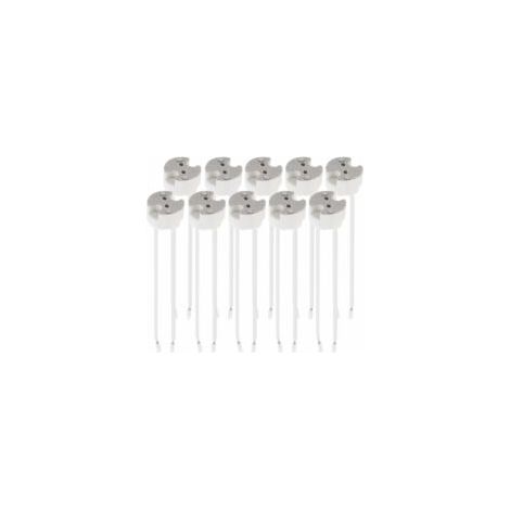 Lot de 10x douille GU5.3 - Douille GU5.3 ou MR16 - Support avec câble 12V - Pour lampe à ampoule type spot halogène LED