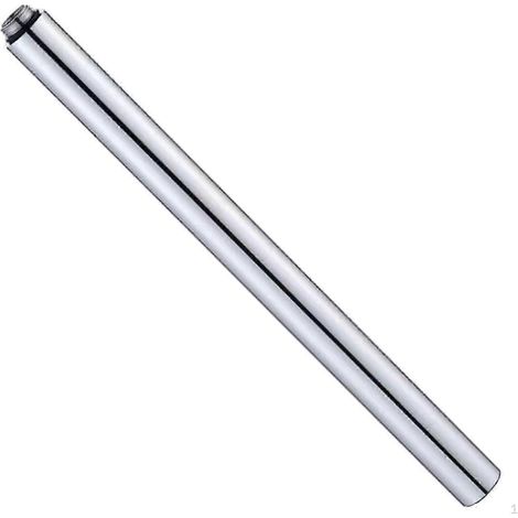 Barre d'extension de douche, rehausseur de tuyau argenté (1/4)