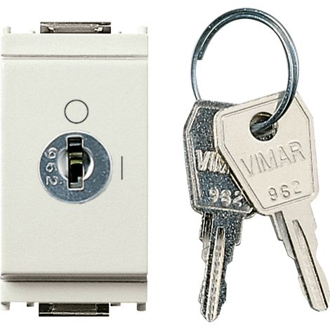VIMAR - 16165.B Interruttore 2P 16(3)A +chiave bianco