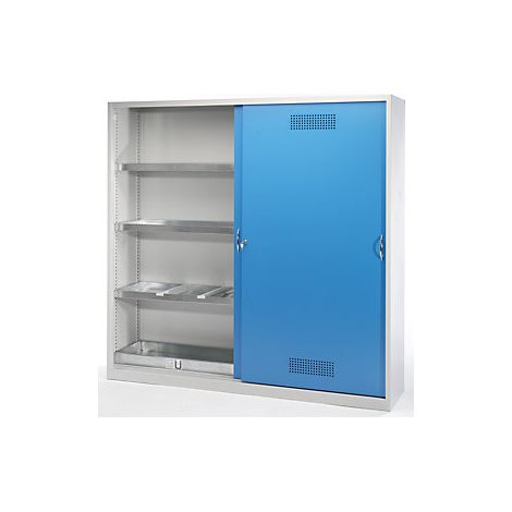 Umweltschrank  Schiebetürschrank XL  6 Wannenböden  HxBxT 1950