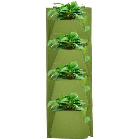 Sacs à semis biodégradables et écologiques, pots à semis, sacs de plantation muraux pour plantes, sacs en feutre (1/5)