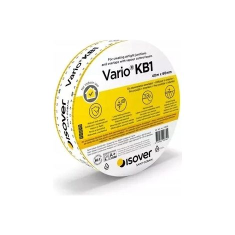 Ruban pare-vapeur Isover Vario KB1 40 m x 60 mm (1/2)