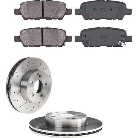 KIT FRENI POSTERIORI compatibile con RENAULT KOLEOS I (HY) - DISCHI + PASTIGLIE OEM: P 56 046 / 17632 /SOSTITUZIONE DIRETTA/BASSA POLVERE/SILENZIOSO (1/5)