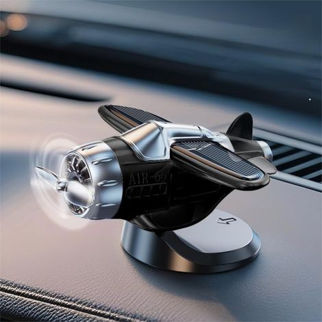 Décoration de voiture solaire (noire) Rotation activée par la lumière. Tourne lorsque la voiture roule. (1/5)