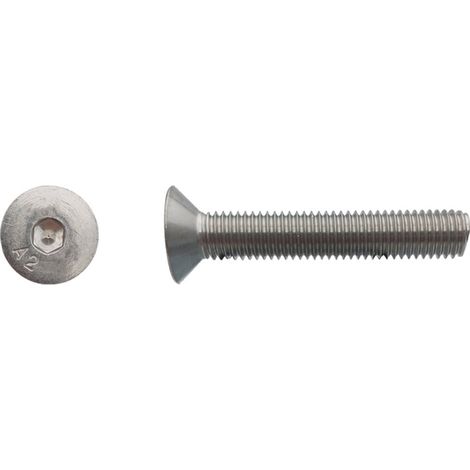 Vis tête fraisée six pans creux (FHC) DIN 7991 Inox A2 - 10 x 130 mm - BIVI