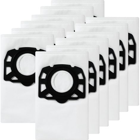 Bolsas para aspiradoras Kärcher WD4, WD5, MV4, MV5, MV6, WD5 Premium y WD6, accesorios – paquete de 12 (1/3)