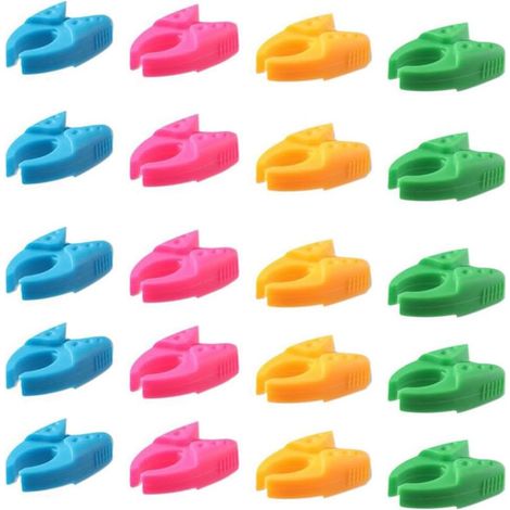 Pince à bobine en silicone, pince à anneau de bobine pour empêcher les extrémités du fil de tomber, ensemble de pinces de fixation pour bobine (1/5)