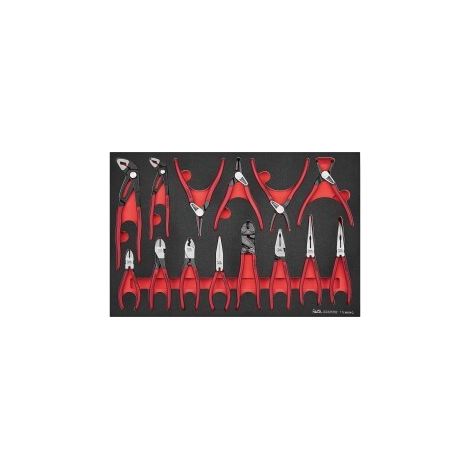 Set de pinces Foam4x4 tray 14 pièces Teng Tools TTEMB14Q